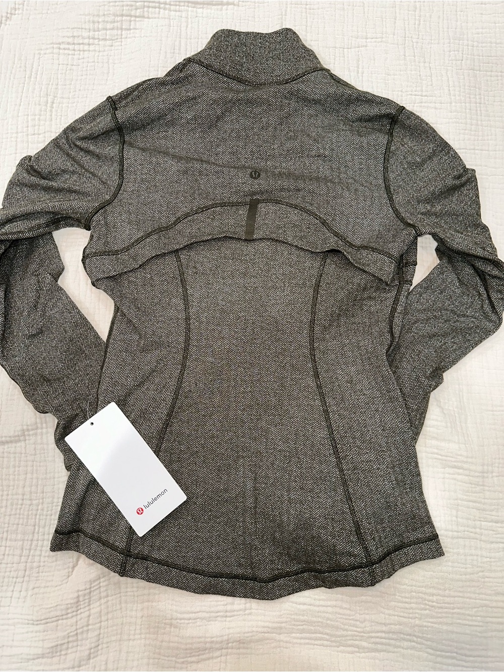 lululemon athletica Women's Heathered Charcoal Zip Jacket
